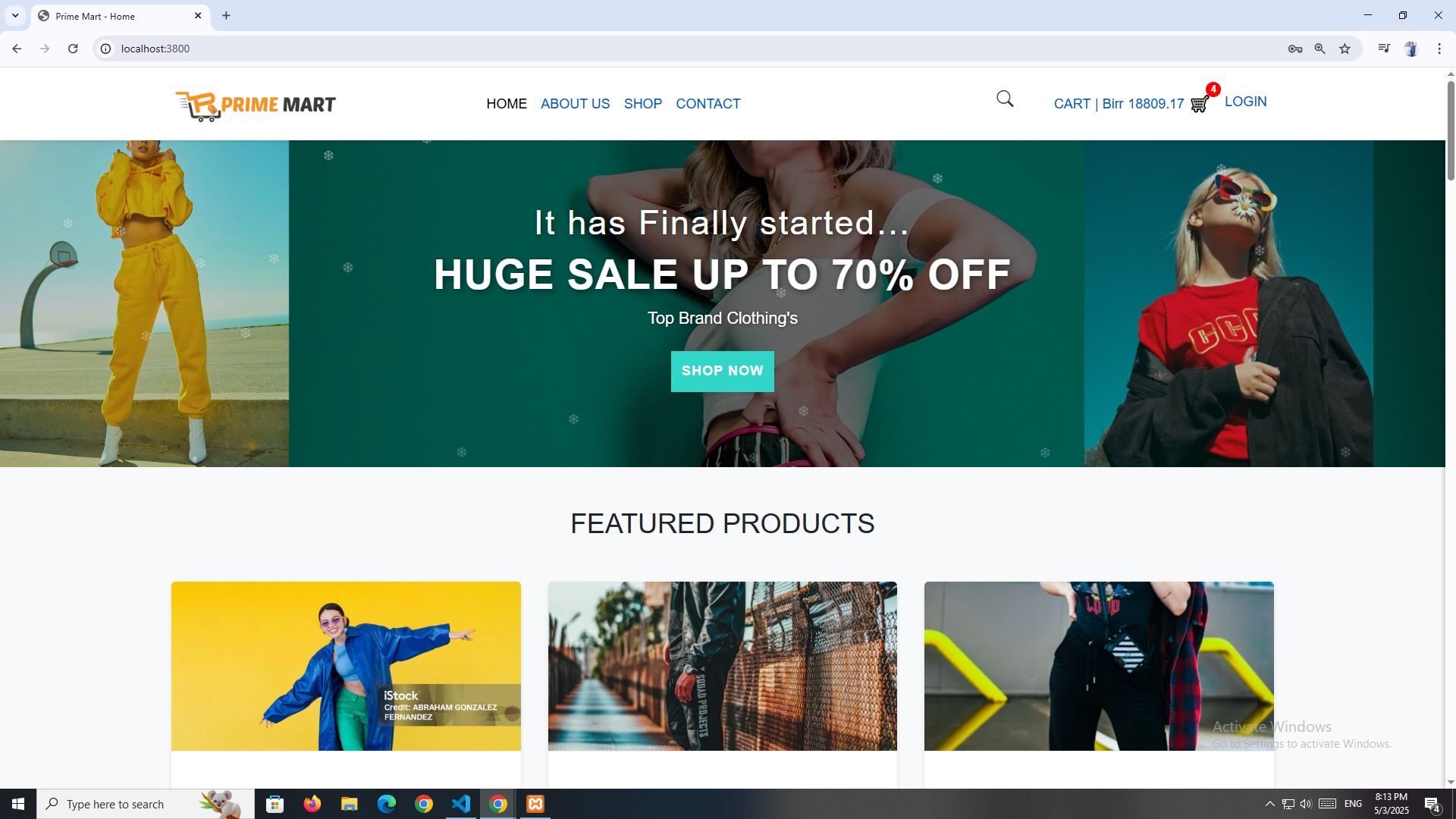 E-commerce website