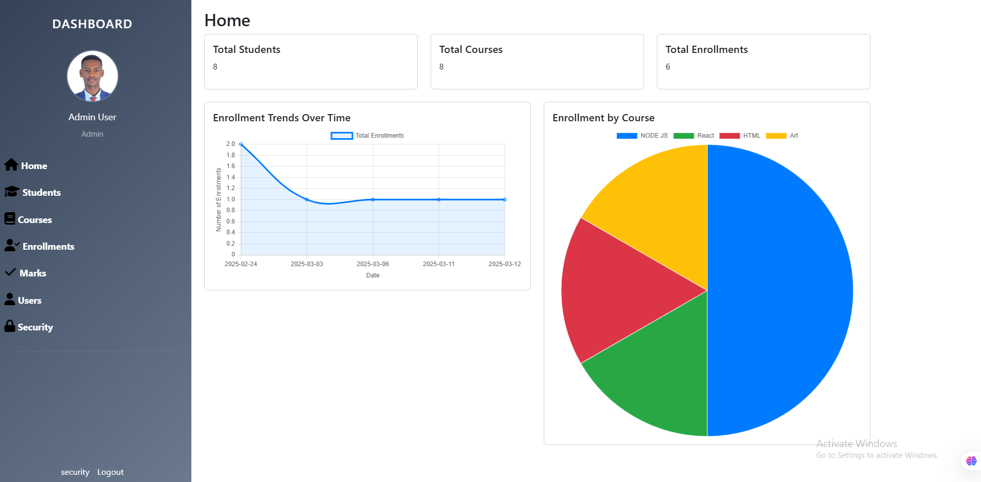Online School Management System